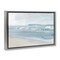 Stupell Industries Calm Blue Beach Waves Floater Framed Canvas Wall Art Design by Mike Calascibetta